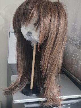 Raquel Welch Brown Women’s Synthetic Wig with Layered Fringe